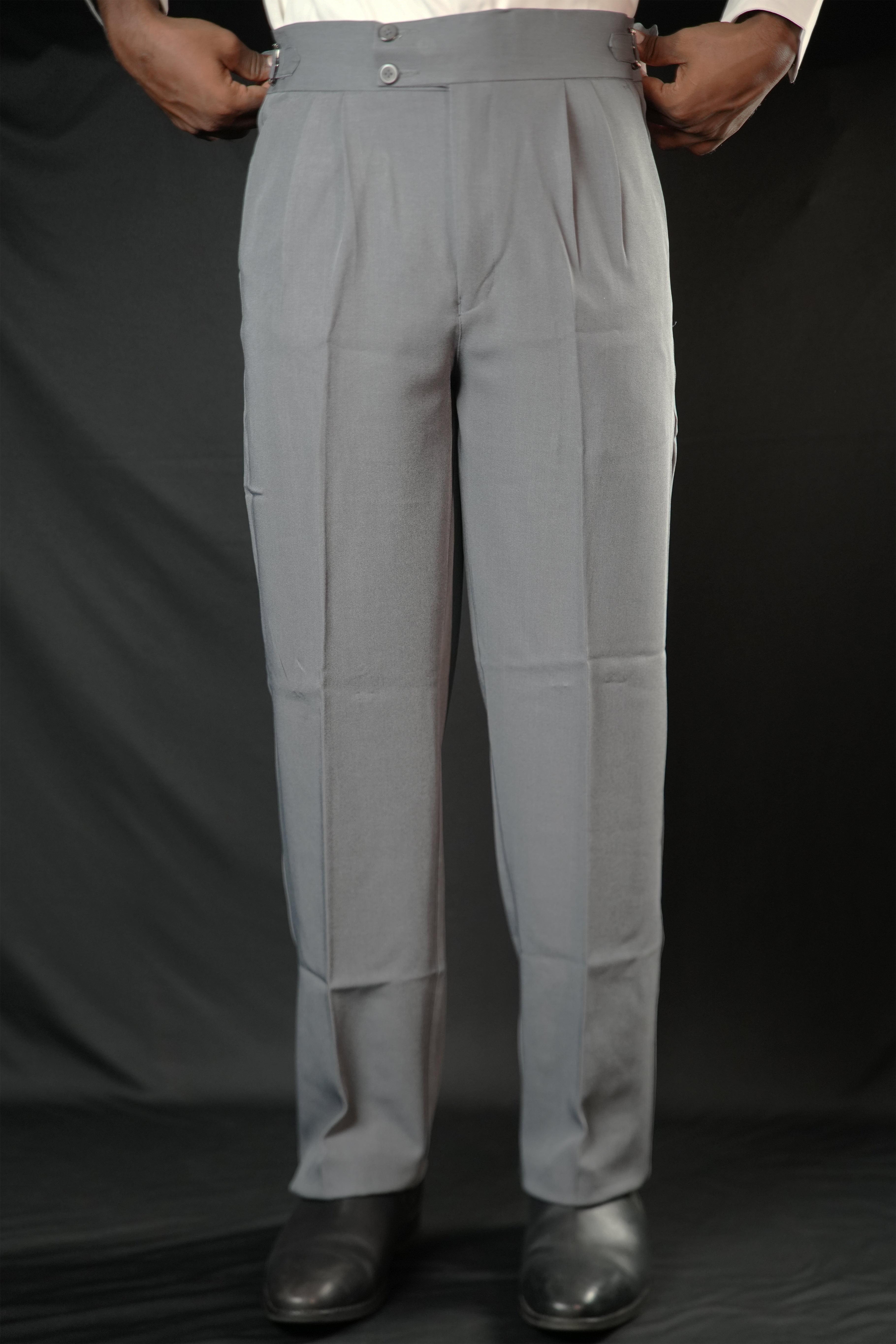 Cinch Waist Trousers - Double Button