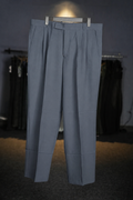 Light Slate Grey Double Pleated Pants