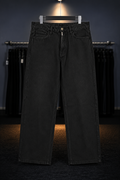 Jet Black Straight Fit Jeans