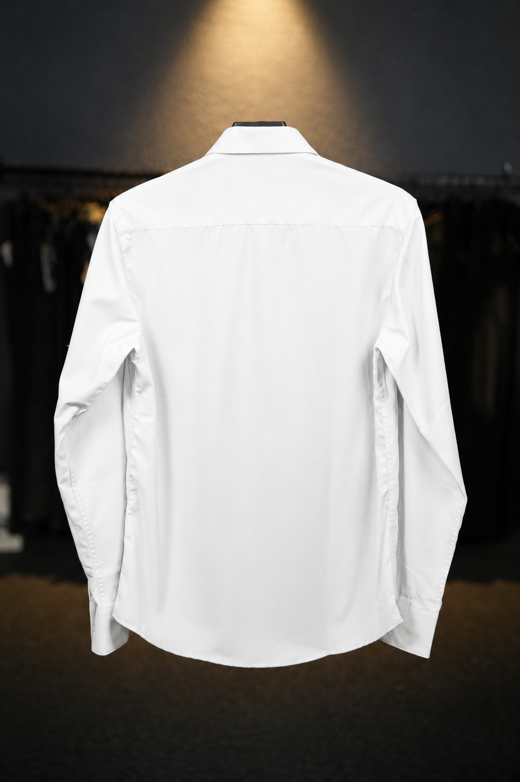Ivory Satin Shirt - Pure White