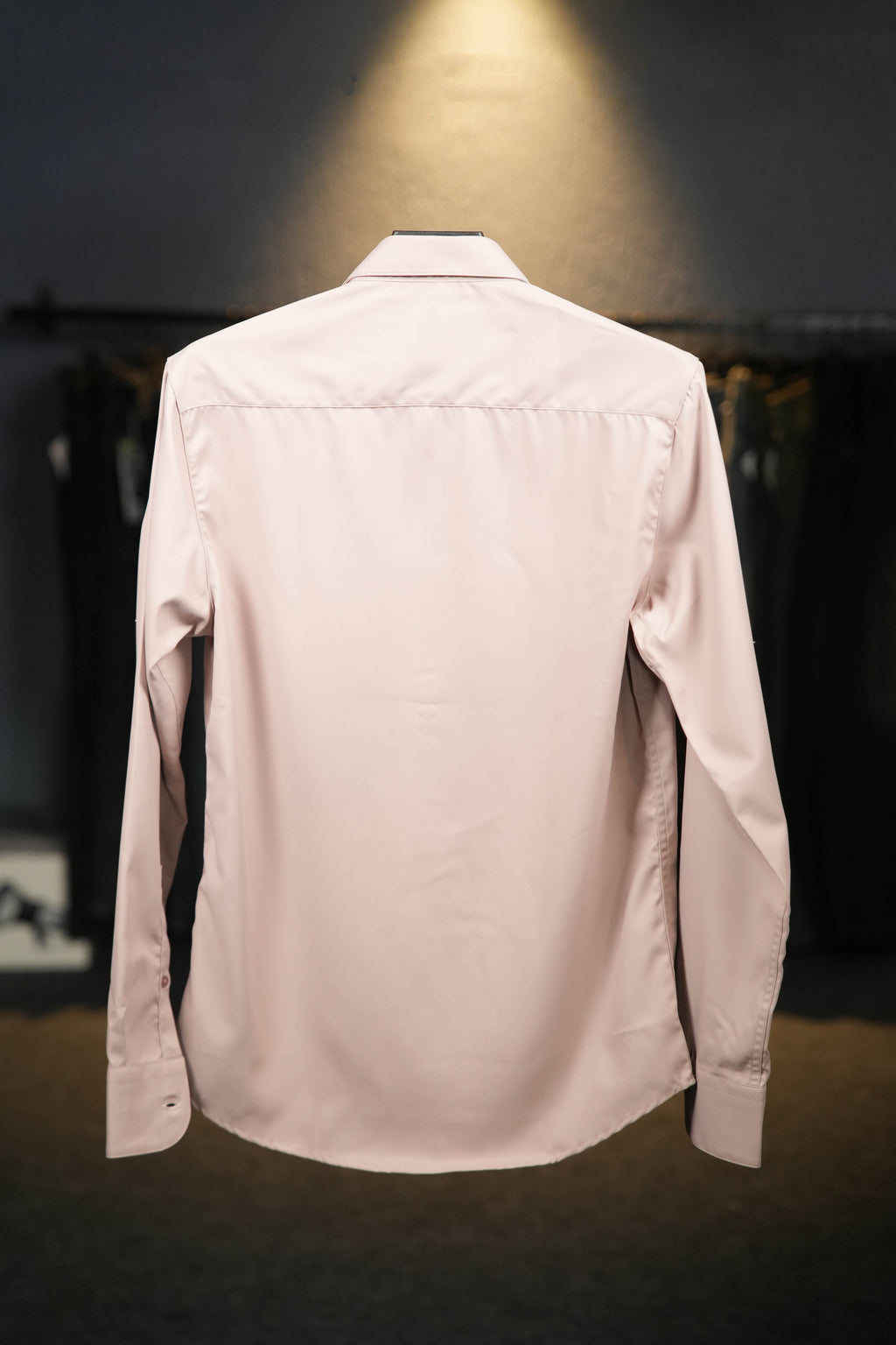 Bloom Satin Shirt - Soft Peach