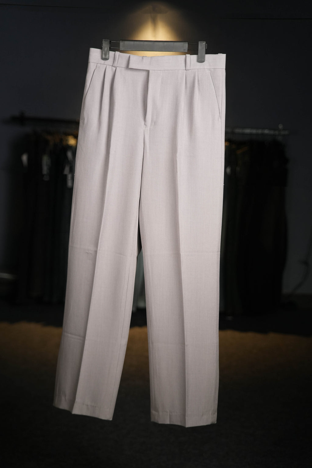Greyish Beige Formal Pants
