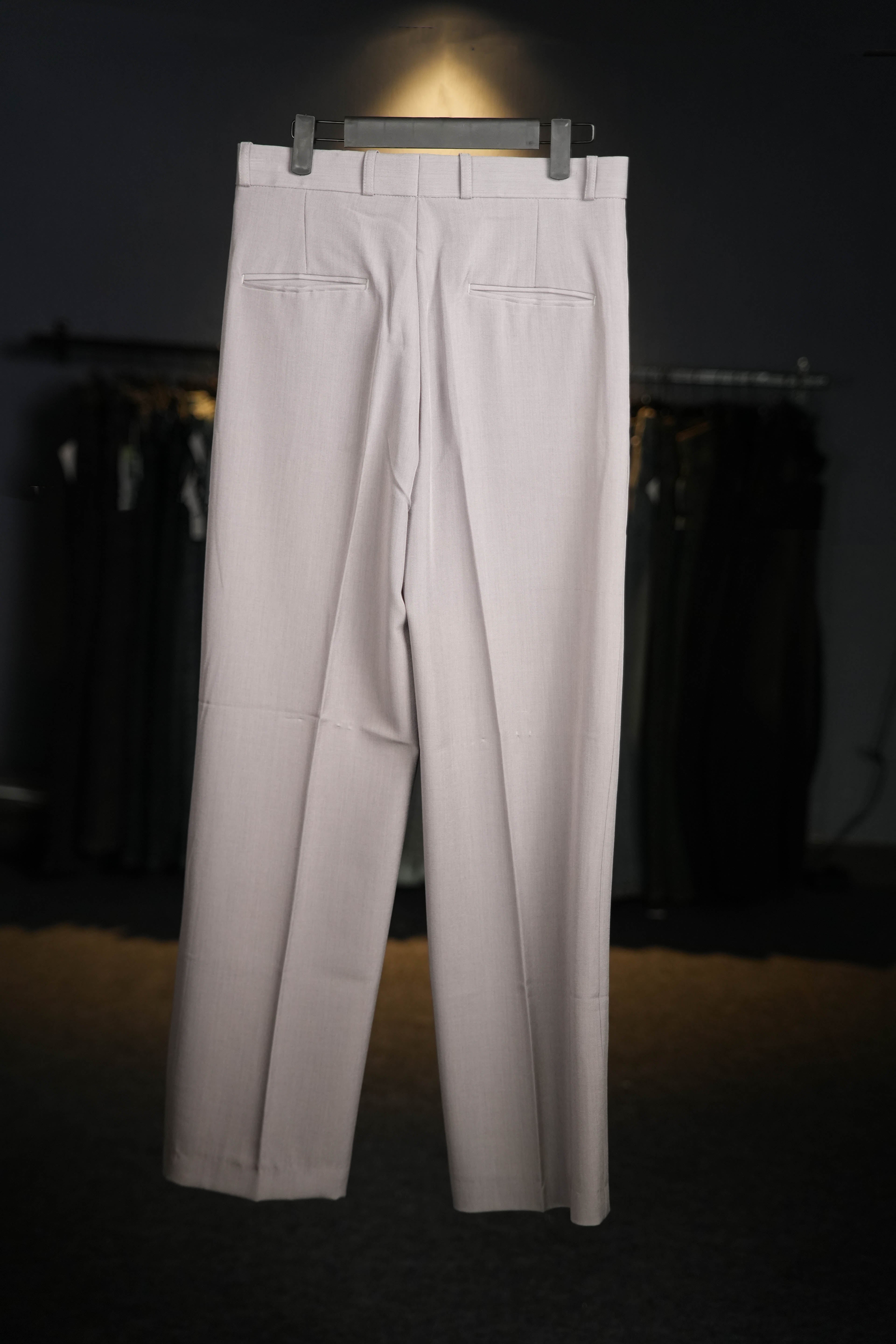 Greyish Beige Formal Pants