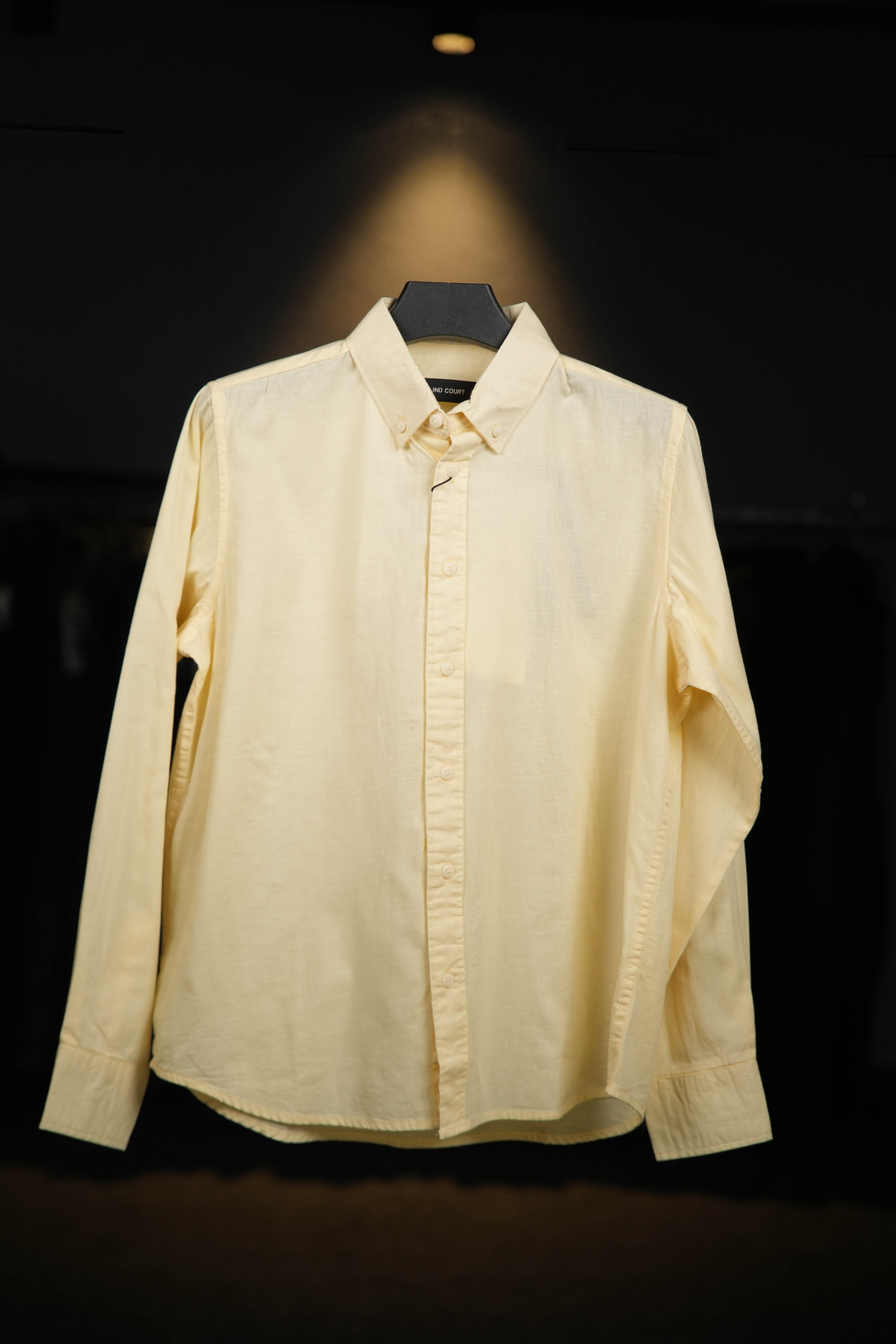 Pale Yellow Oxford Shirt