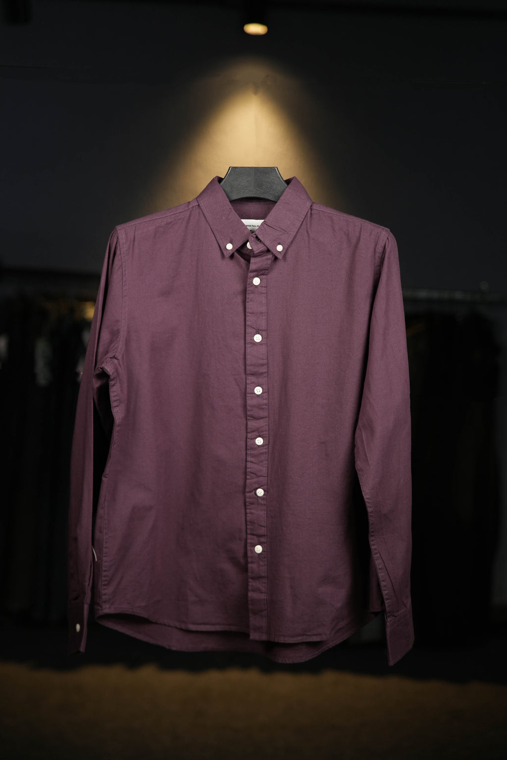 Maroon Linen Cotton Blended Shirt