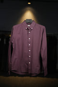 Maroon Linen Cotton Blended Shirt
