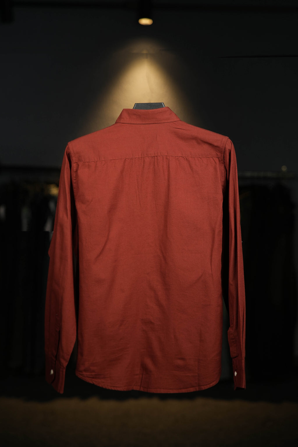 Copper Brown Linen Cotton Blended Shirt