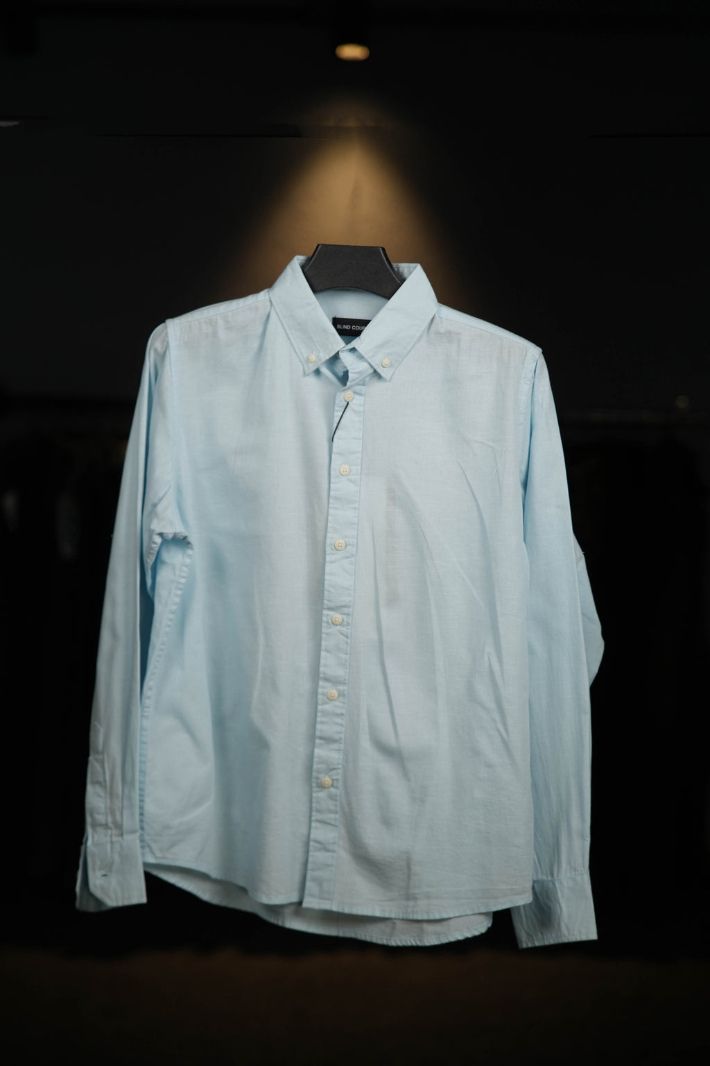 Powder Blue Linen Cotton Blended Shirt