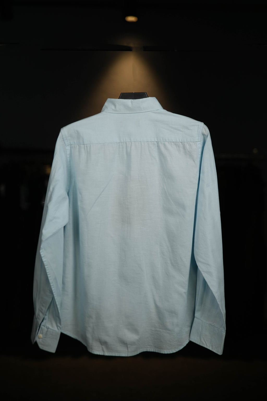 Powder Blue Linen Cotton Blended Shirt