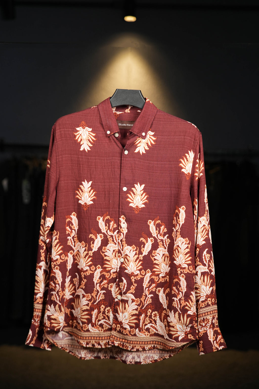 Maroon Viscose Shirt
