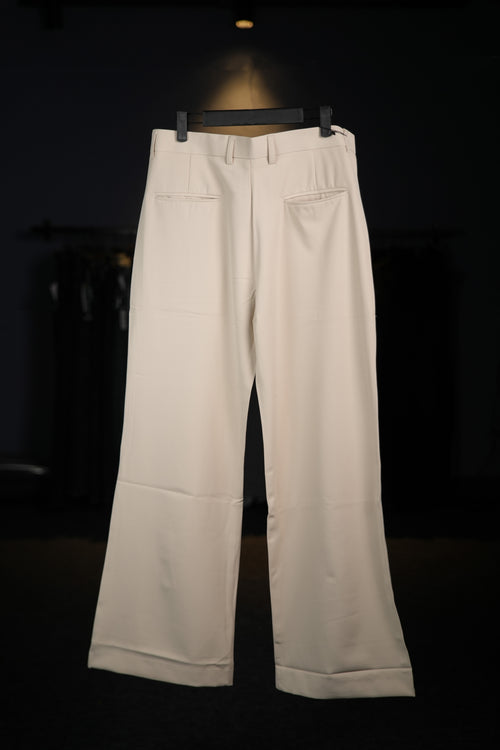 Beige Bootcut Pants