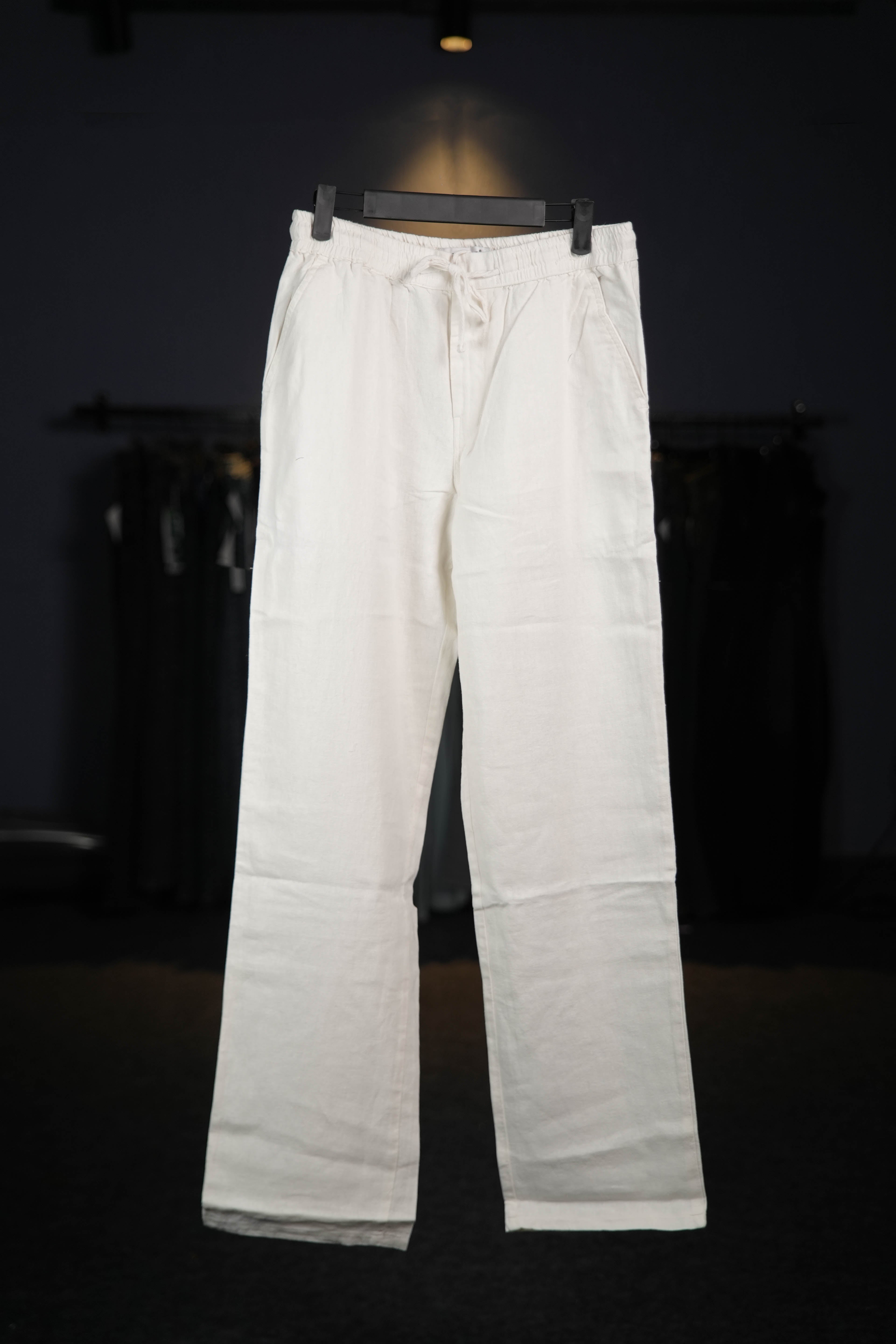 White Lenin Pant