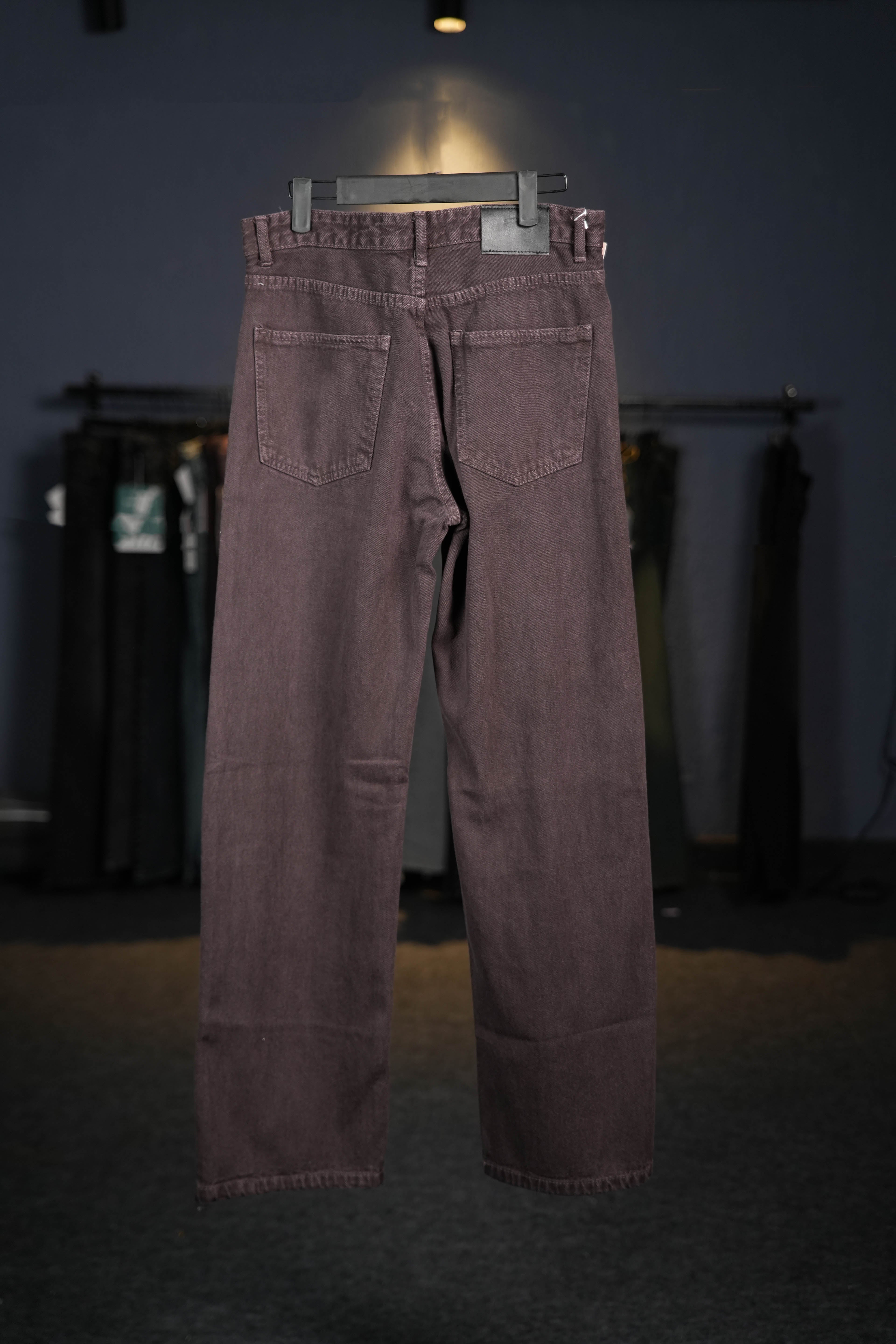 Brown Straight Fit Jeans