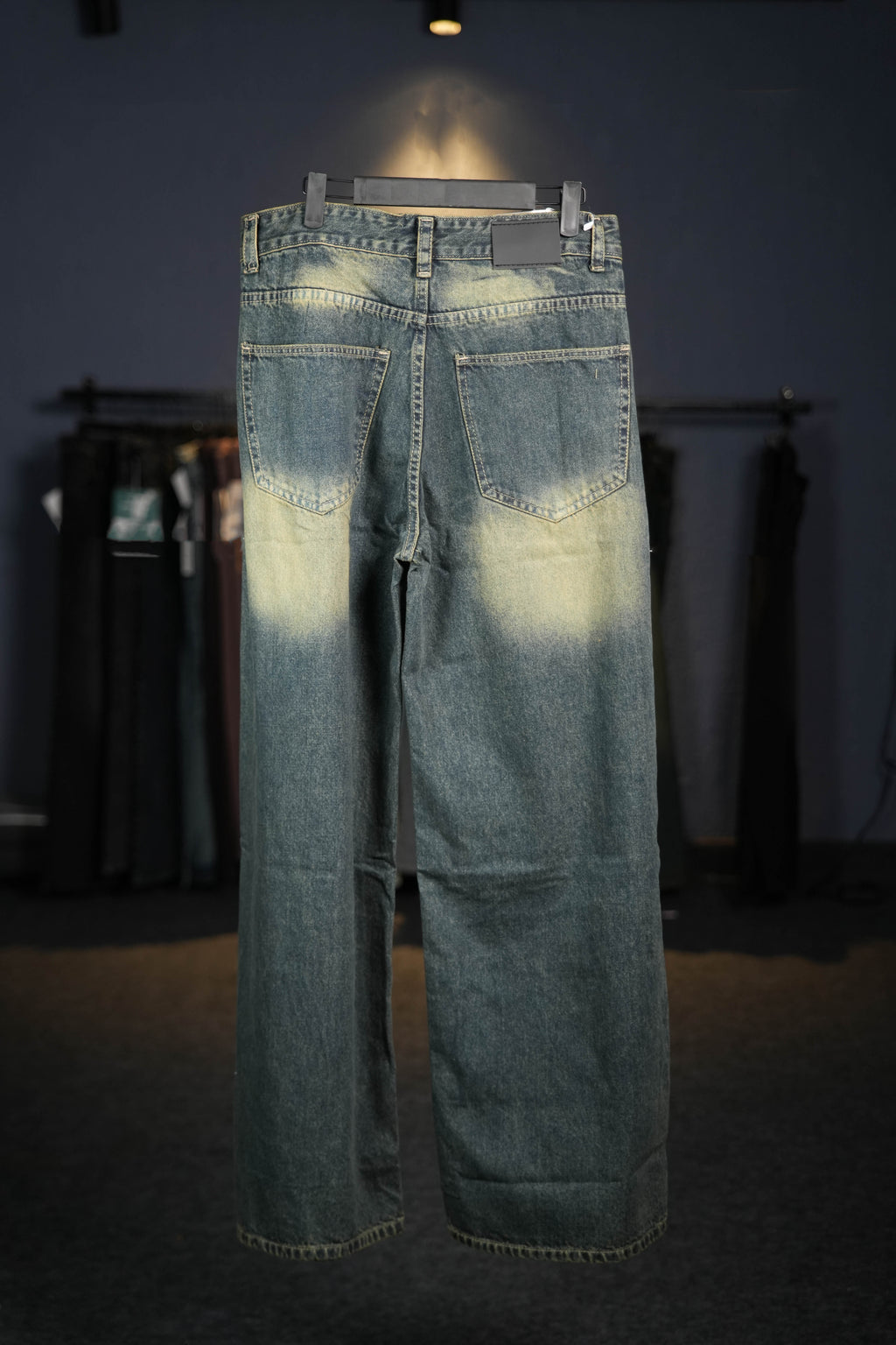 Vintage Green Wide Leg Jeans