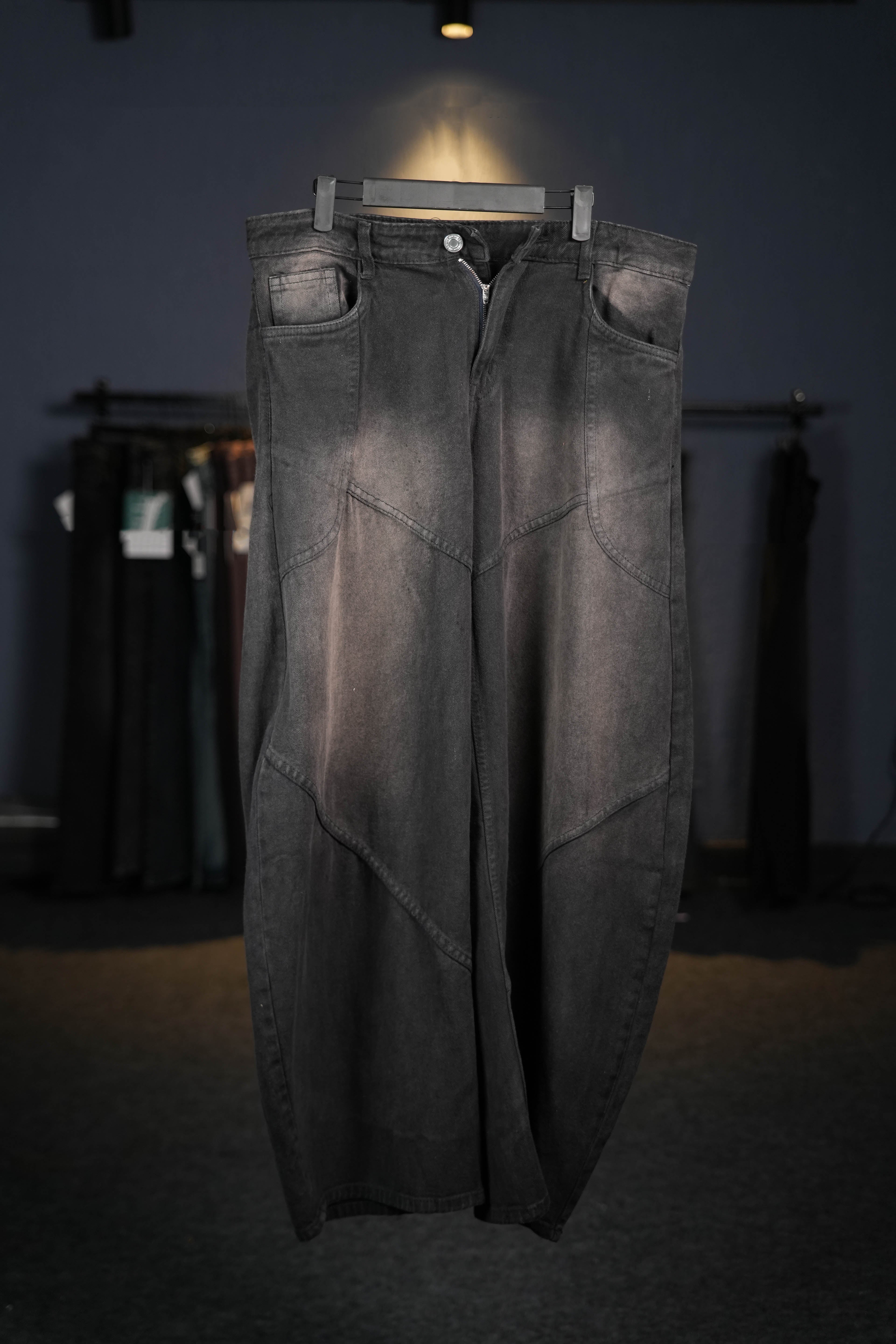 Brown Barrel Fit Jeans