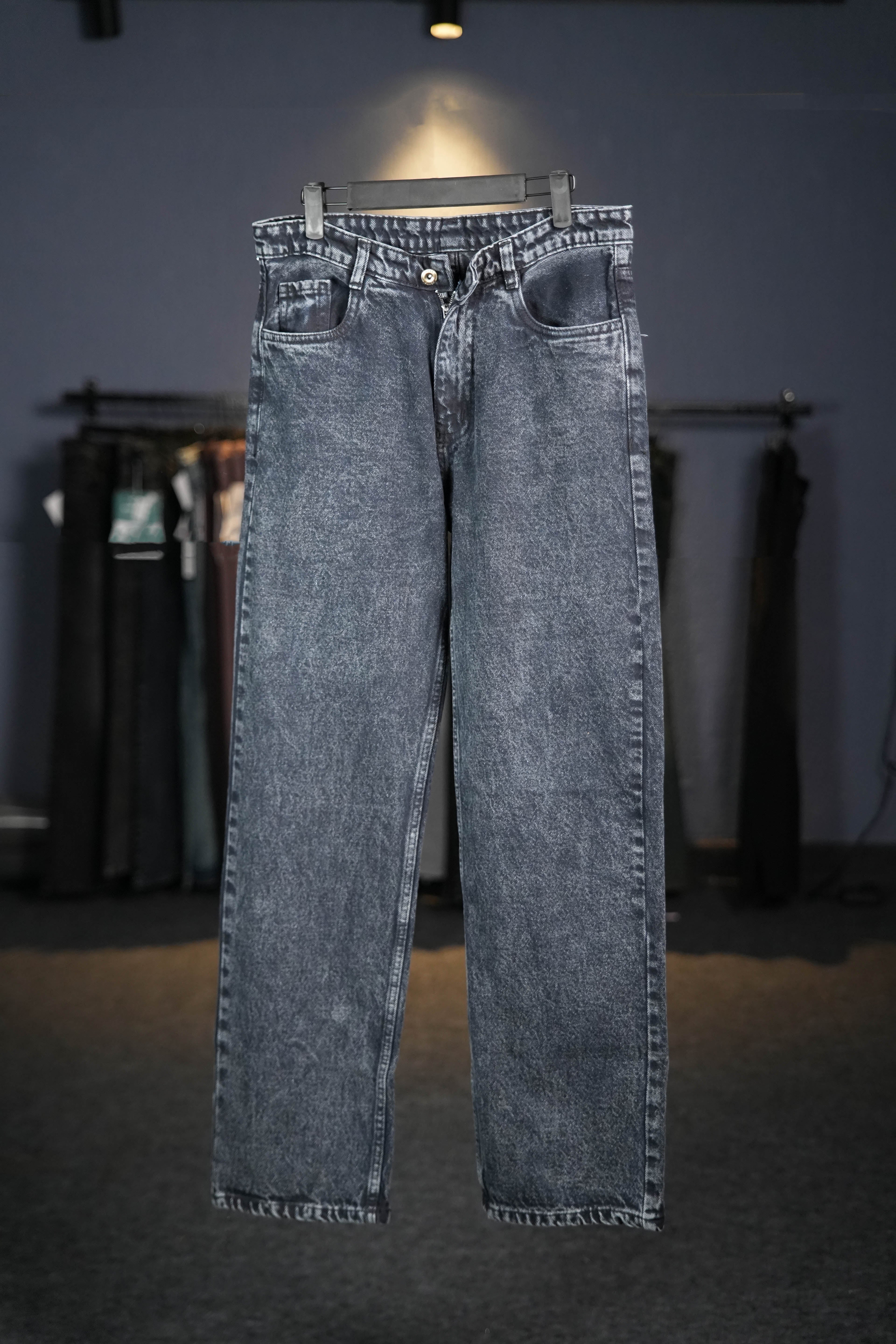 Dark Blue Straight Fit Jeans