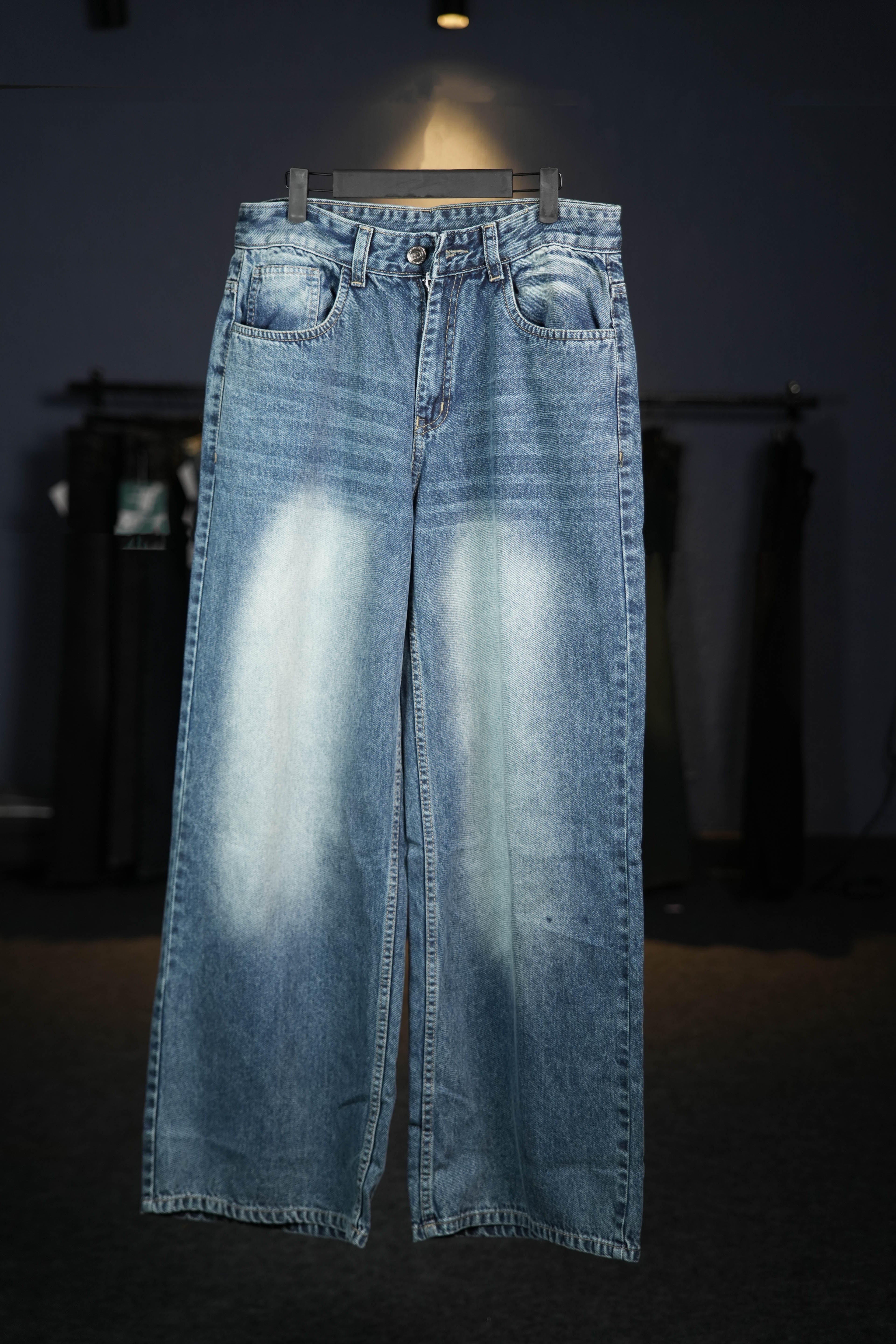 Classic Blue Wide Leg Jeans