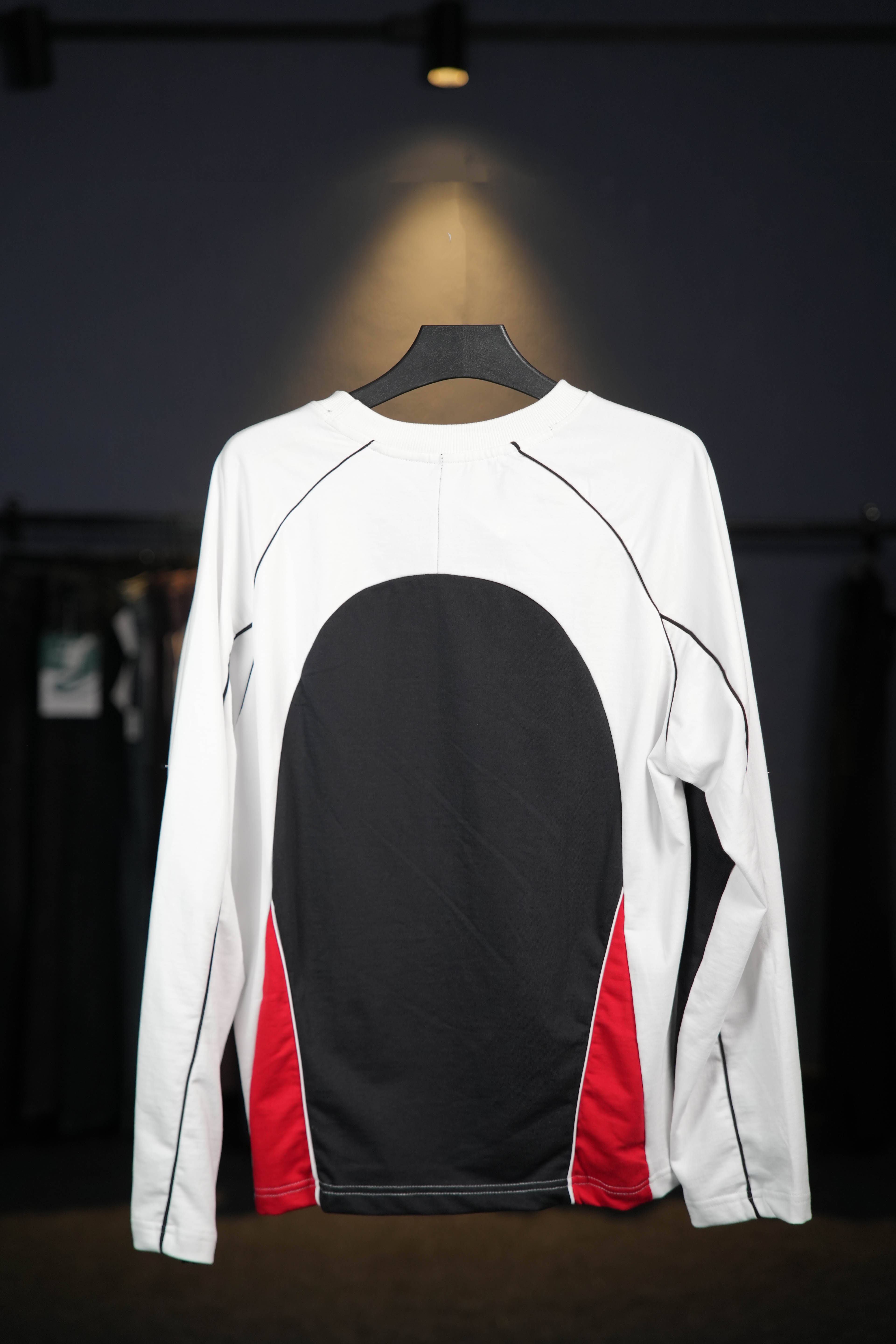 White Patched Long Sleeves