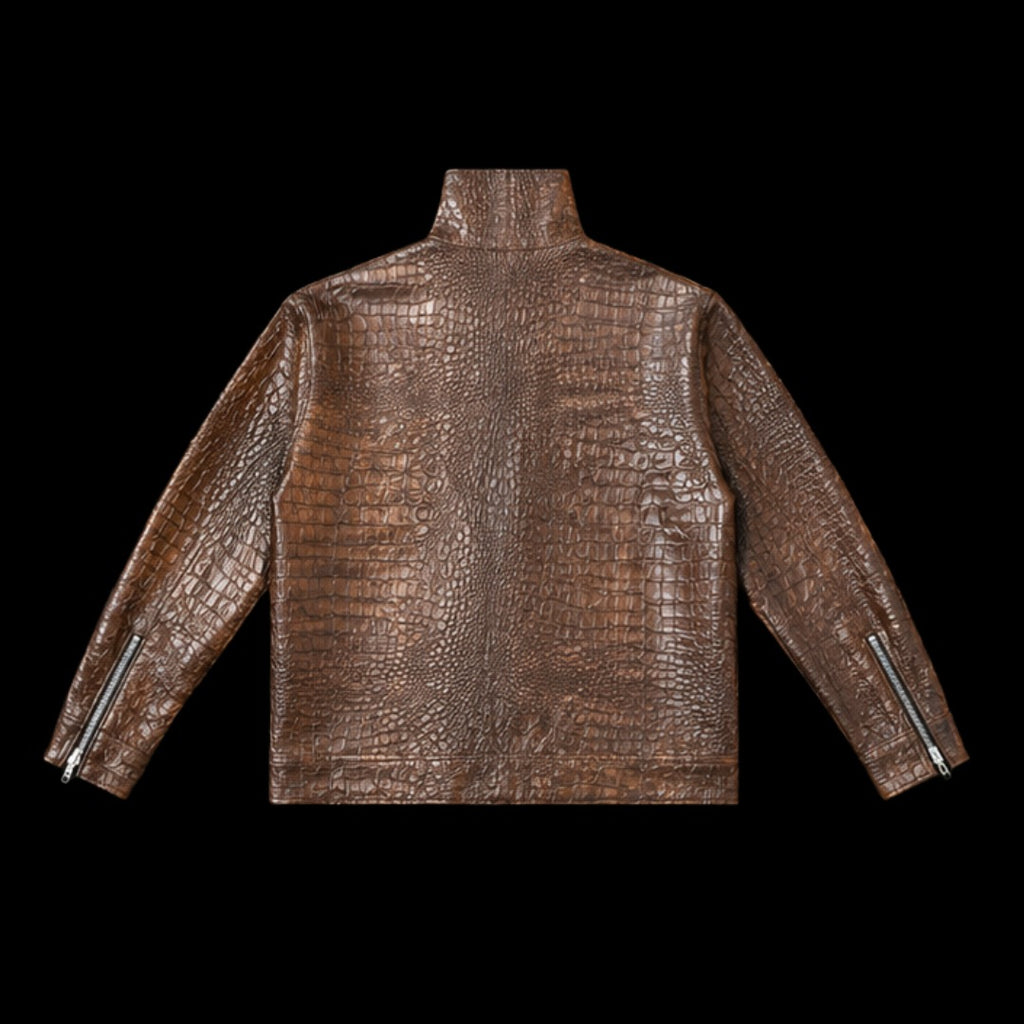 BROWN LEATHER JACKET
