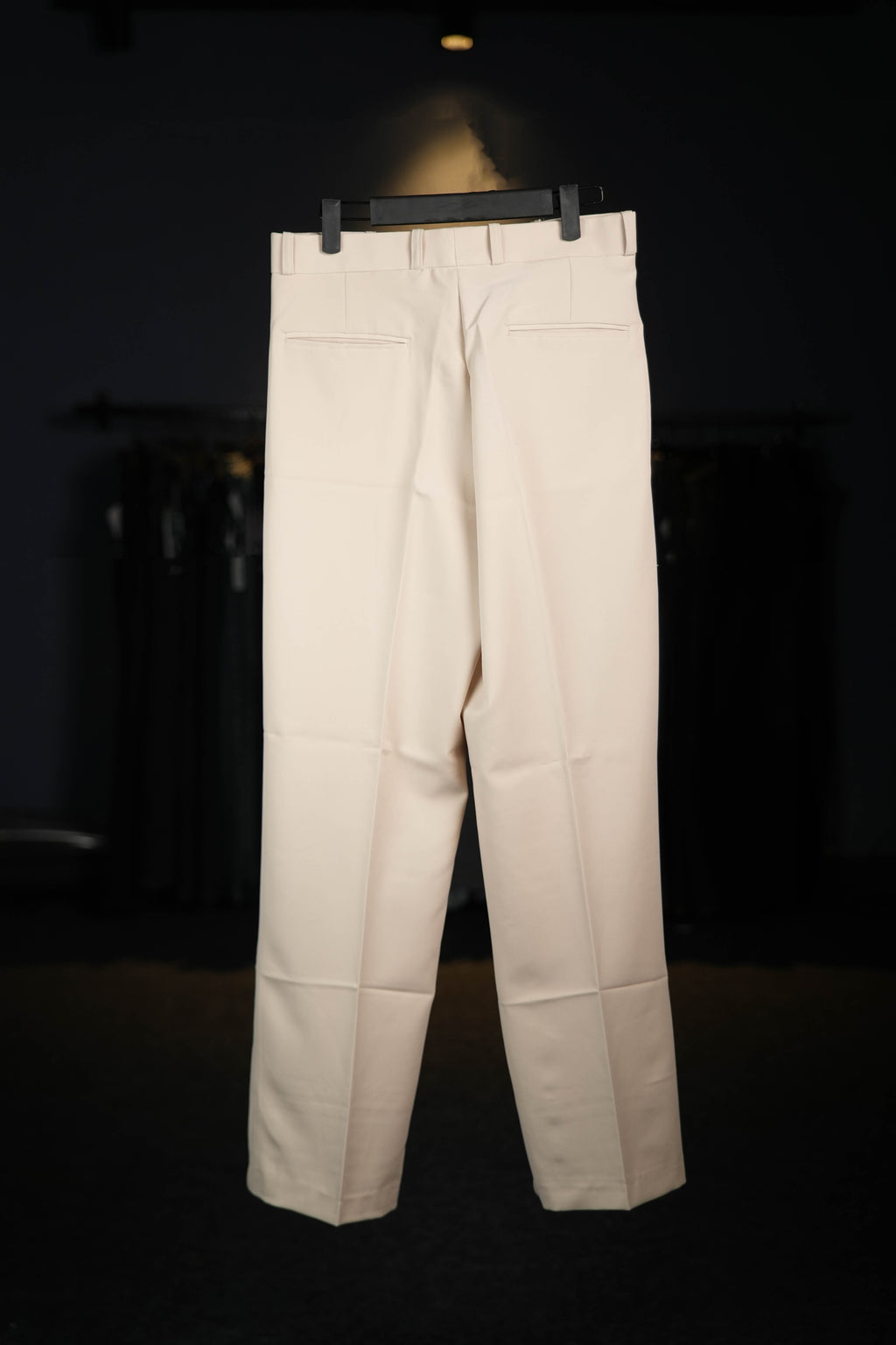 Beige Double Pleated Pants