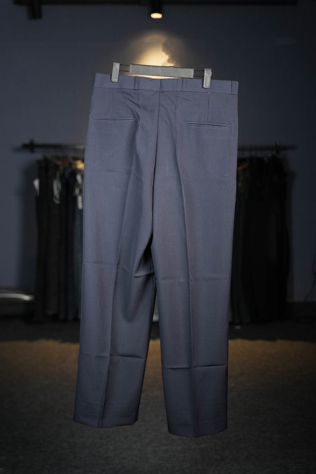 Navy Blue Double Pleated Pants